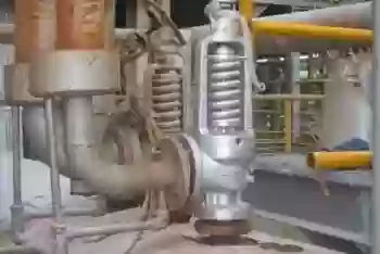 Válvula de segurança de uma caldeira a vapor